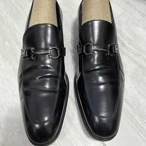 Salvatore Ferragamo Men’s Black (w/ blue trim) Loafers Size 12 - HOT